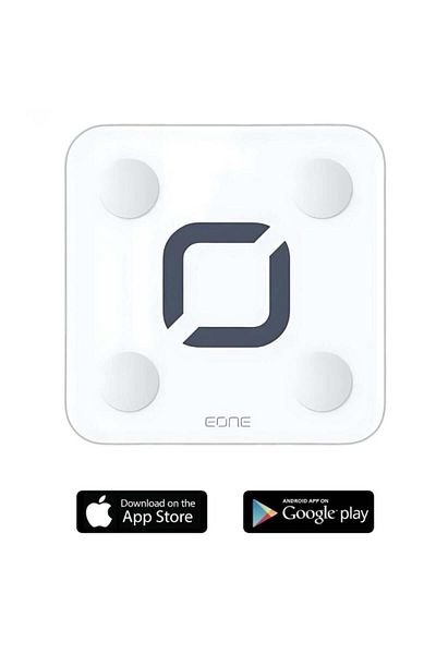EONE E120302 White Mobile Electronic Body Scale