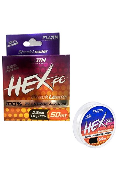 Fujin Hex FC 50mt 0.16mm %100 Fluorocarbon Leader Misina