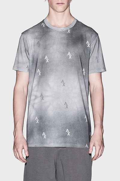 Armani Exchange With Logo Cotton Regular Fit Crew Neck t Shirt Men t Shirt Xm001900 Af10356 F805