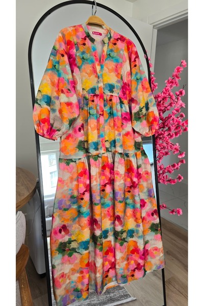 PREMİER VİE TESETTÜR ΛΥΛΙΚΟ ΥΦΑΣΜΑ ΚΑΛΟΚΑΙΡΙΝΟ ΦΟΡΕΜΑ ΜΕ ΛΟΥΛΟΥΔΙΑ