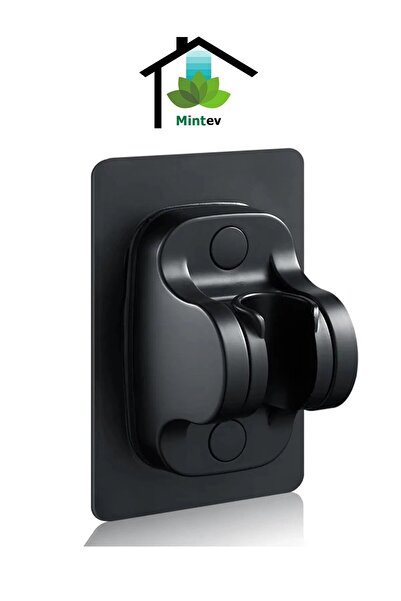 VSA Siyah Nano Kendinden Yapışkanlı Banyo Duş Başlığı Askısı 15 Kg Taşıma Kap...