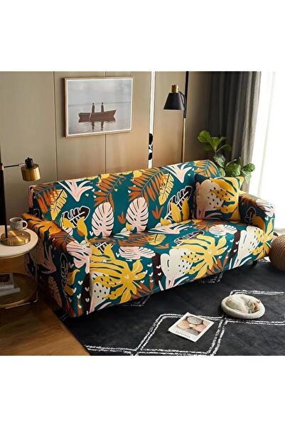 Generic غطاء أريكة YUEDYI، غطاء أريكة قابل للتمدد، غطاء أريكة عالمي، قابل للغسل ومضاد للانزلاق، غطاء أريكة ناعم قابل للتمدد