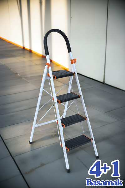 Hagen 4 Basamaklı Merdiven Geniş Basamak Çok Sağlam Hafif Merdiven 150kg Taşı...