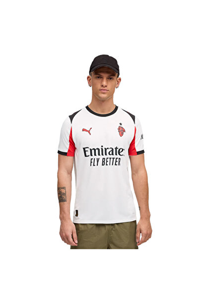 Puma AC Milan 2025/26 Away Jersey Erkek Beyaz Futbol Forma 77997102
