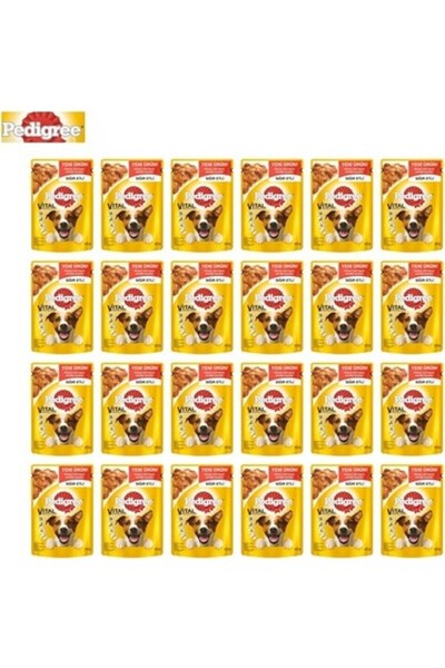 Pedigree Pouch Biftekli Yaş Köpek Maması 100 Gr x 24 Adet