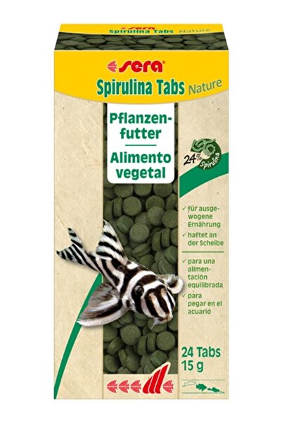 SERA Spirulina Tabs Balık Yemi 24 Tablet