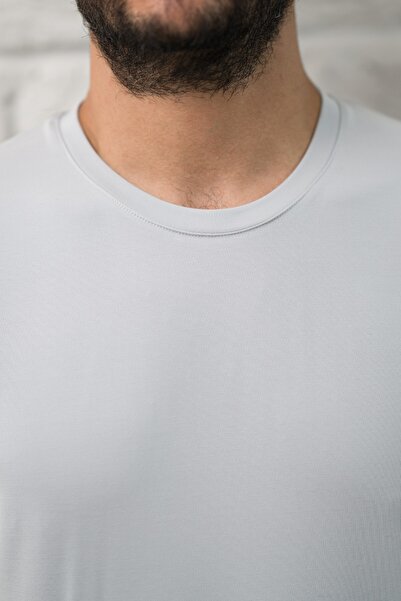 Paul Martin Slimfit Fit Crew Neck Rayon Πλήρες μπλουζάκι Lycra