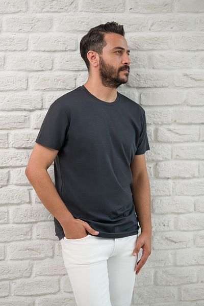 Paul Martin Slimfit Fit Crew Neck Rayon Fabric Full Lycra T-Shirt