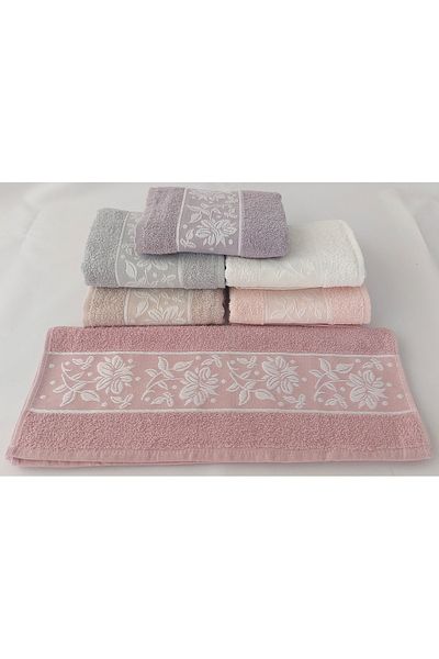 EMİLLİE Meli̇sa 6 Pieces Economic Hand Towels (45X85Cm)