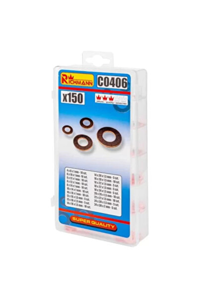 richmann Șaibe de cupru, 150 bucăți,