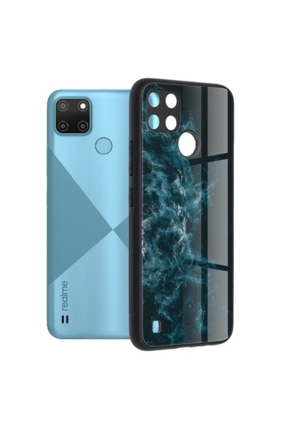 OEM Θήκη Techsuit Glaze Series Blue Nebula για Realme C21Y/C25Y