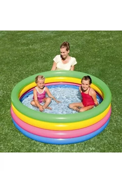 BESTWAY Inflatable Pool for Kids, Round, Rainbow 157 x 46 cm, Rainbow