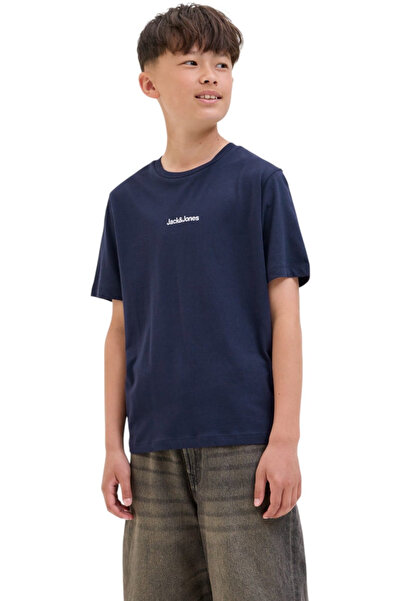 Jack & Jones Tricou JACK & JONES Mine Crew JNR - 12279668-Navy Blazer