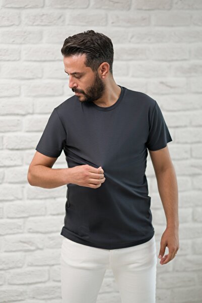 Paul Martin Slimfit Fit Crew Neck Rayon Πλήρες μπλουζάκι Lycra