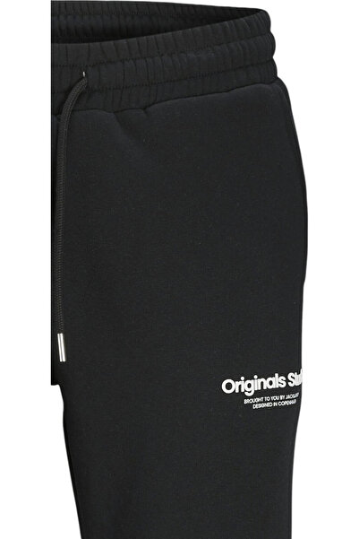 Jack & Jones Παντελόνι JACK & JONES Gordon Vesterbro με μανσέτες - 12268878-Μαύρο