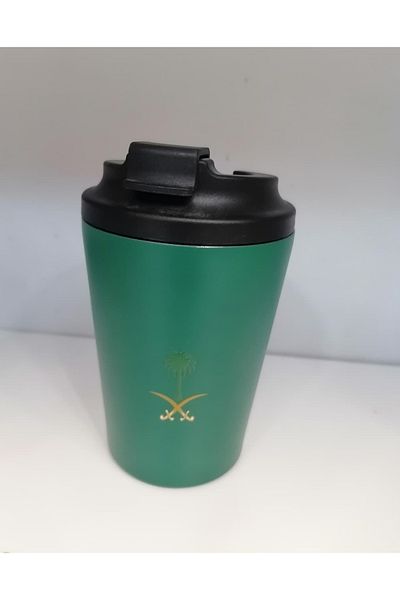 ماركة غير محددة Two swords and palm tree logo thermal mug