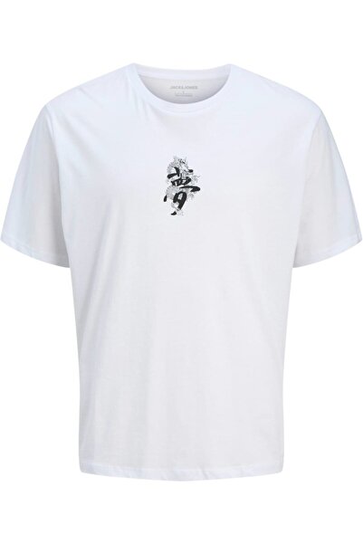 Jack & Jones Tricou JACK & JONES Miko Crew JNR - 12279679-Λευκό
