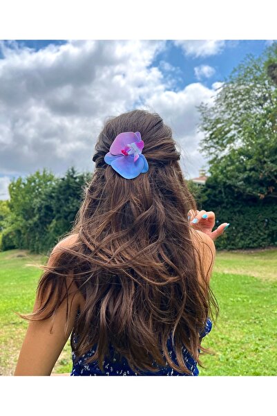 FloresDeCarnaval Purple-Blue Orchid Hair Clip