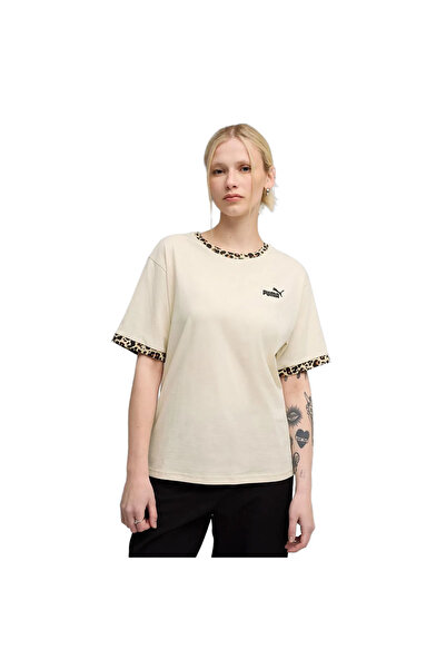Puma Ess Graphic Animal Women Beige Casual Style T-Shirt 68808287