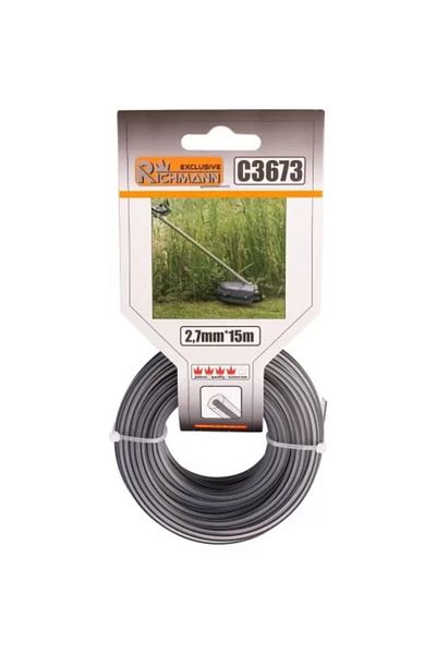 richmann exclusive Spare trimmer line, DUO with metallic insertion, 2.7 mm x 15 m, Richmann Exclusive