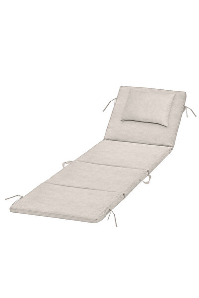 HAEGS Plaj Minderi, Plaj Çantası Tasarımlı, Katlanır Plaj Matı, Kamp Matı 22Dens 180x53x2cm - Bej