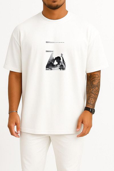 Bahriyeli Collection Oversize the Leftlovers Hbo Still Here Unisex T-Shirt with Chest Design