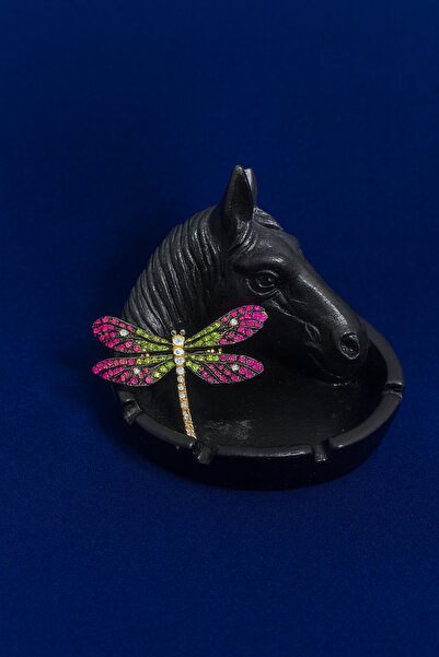 Valenta Yusufçuk Figürlü Mor Broş