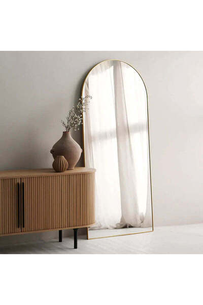 Ltc home furniture ARCH MIRROR WITH GOLD ALUMINUM FRAME "Multi Sizes"