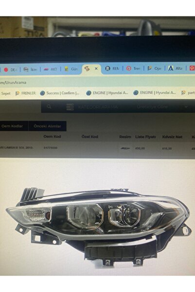 ESER FAR SOL FIAT EGEA SIYAH CERCEVELI 15