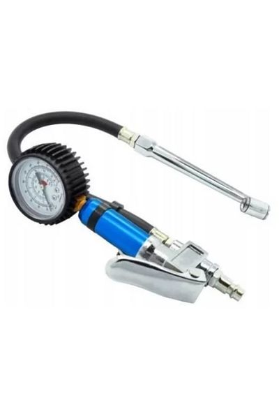 richmann Tire pressure gun, for trucks, with pressure gauge, max 15 bar,