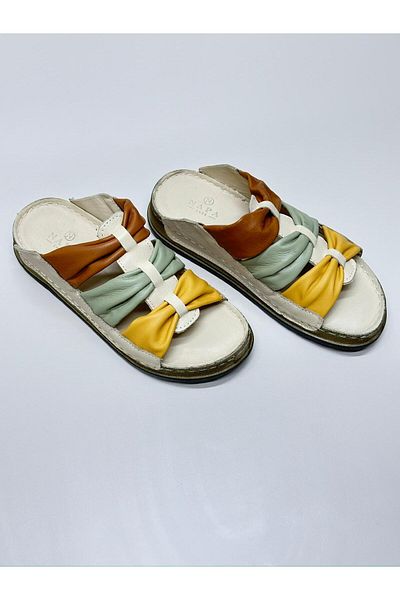 N Napa Shoe Genuine Leather Women's Casual Slippers