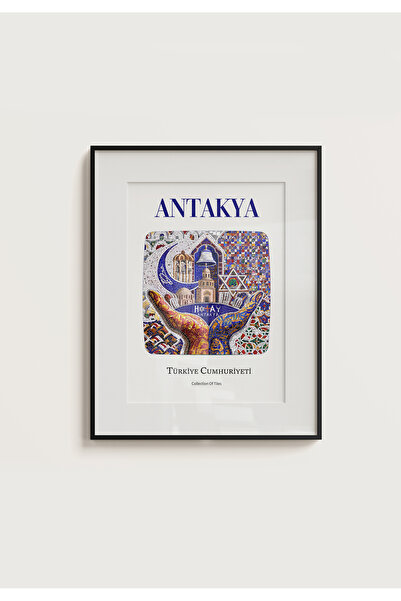 POSTER Hatay Antakya Çini Görünümlü Çerçevesiz