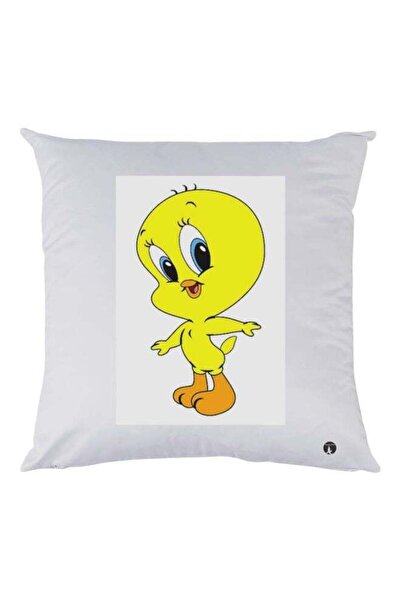 Generic Cartoon Printed Pillow White/Yellow/Orange 30x30cm