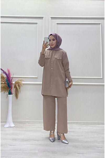 moda acar Ayrobin Stone Pants Suit