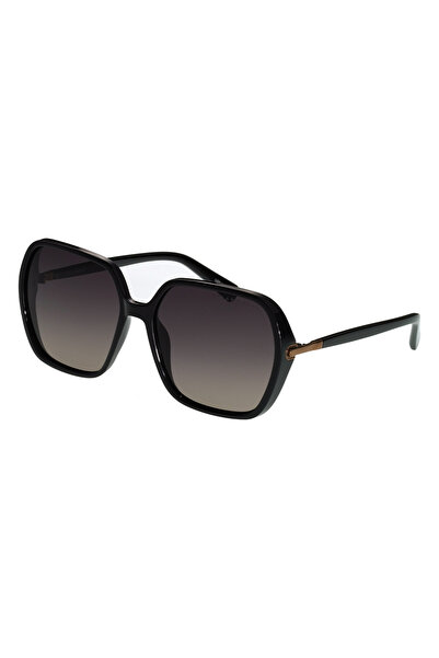 Polar Glare Polarized Sunglasses Women Polar Glare PG7142A, Plastic, Black, 5...