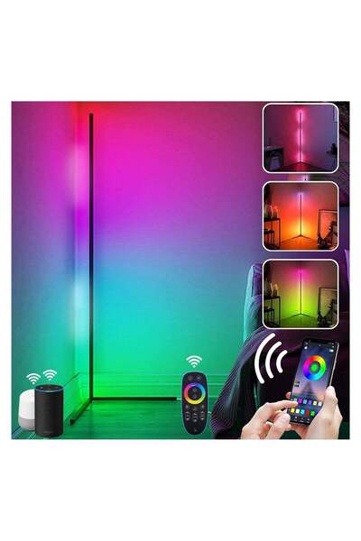 Generic "Smart RGB Corner Floor Lamp: App-Controlled, Color Changing LED for Living Room & Parties"