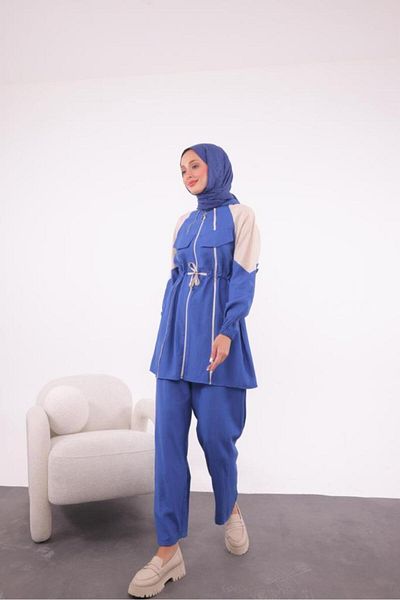 Tebrikler tekstil Women's Summer Hijab Suit Model G3338