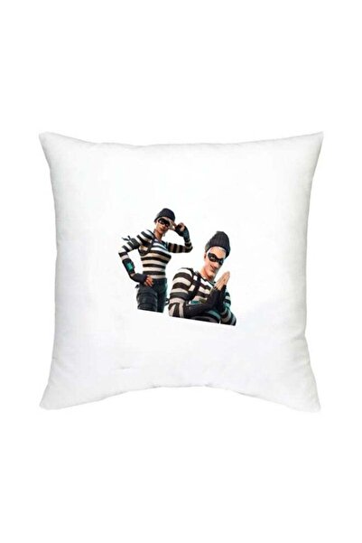 Generic Fortnite Printed Decorative Cushion White/Black/Beige 16x16inch