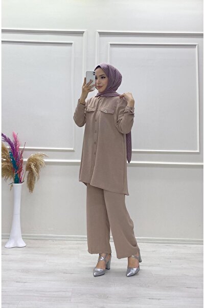 moda acar Ayrobin Stone Pants Suit