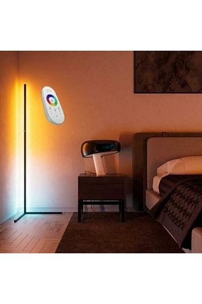 Generic مصباح أرضي زاوية XiuWoo مع جهاز تحكم عن بعد RGB LED أصفر/أزرق