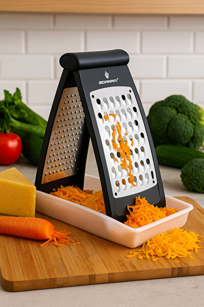 Genel Markalar Smart 2 Parça Rende Seti – Paslanmaz Çelik, Katlanabilir Tasar...