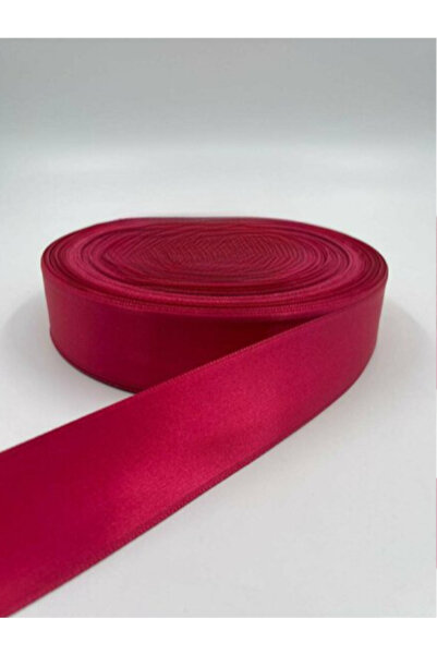 BUKET DÜNYASI SATEN KURDELE 4 CM FUŞYA PEMBE RENK 10 METRE SÜSLEME, SOLMAYAN GÜL