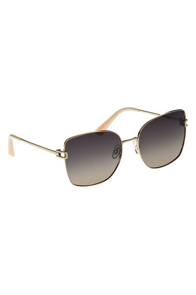 Polar Glare Polarized Sunglasses Women Polar Glare PG5513C, Metal, Cream, 60 mm