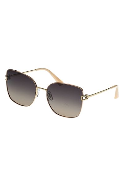 Polar Glare Polarized Sunglasses Women Polar Glare PG5513C, Metal, Cream, 60 mm