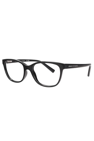 Armani Exchange Eyeglass frames, Armani Exchange, AX 3037 8158, rectangular, black, plastic, 53 mm x 17 mm x 140 mm