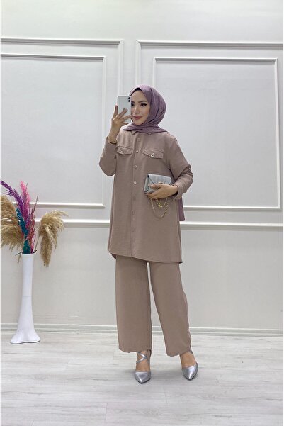 moda acar Ayrobin Stone Pants Suit