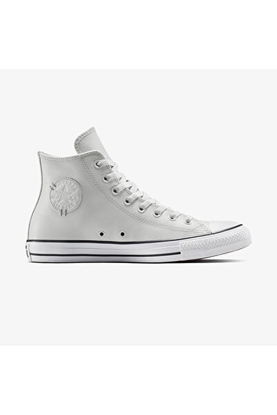 Converse Chuck Taylor All Star Leather Unisex Gri Sneaker