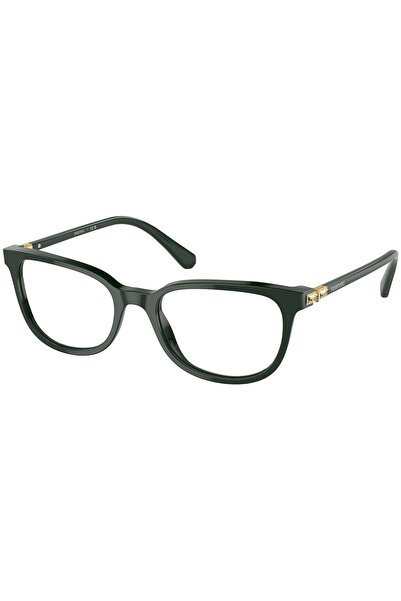 Swarovski Women's Eyeglass Frames SK2003 1026, Plastic, Green, 52 mm