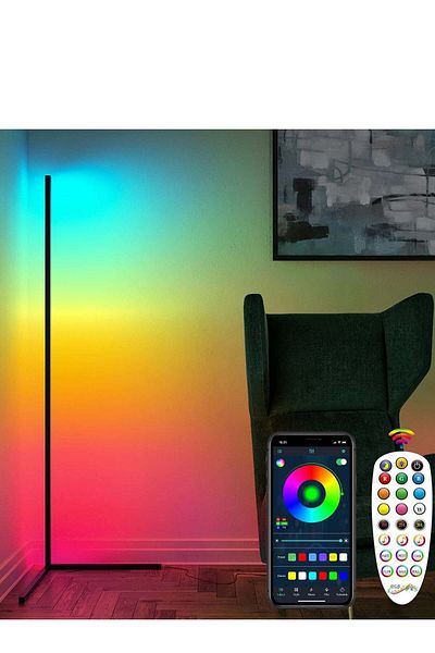 Generic مصباح أرضي زاوية متغير الألوان RGB: حوّل مساحتك بإضاءة نابضة بالحياة