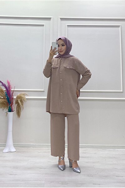 moda acar Ayrobin Stone Pants Suit